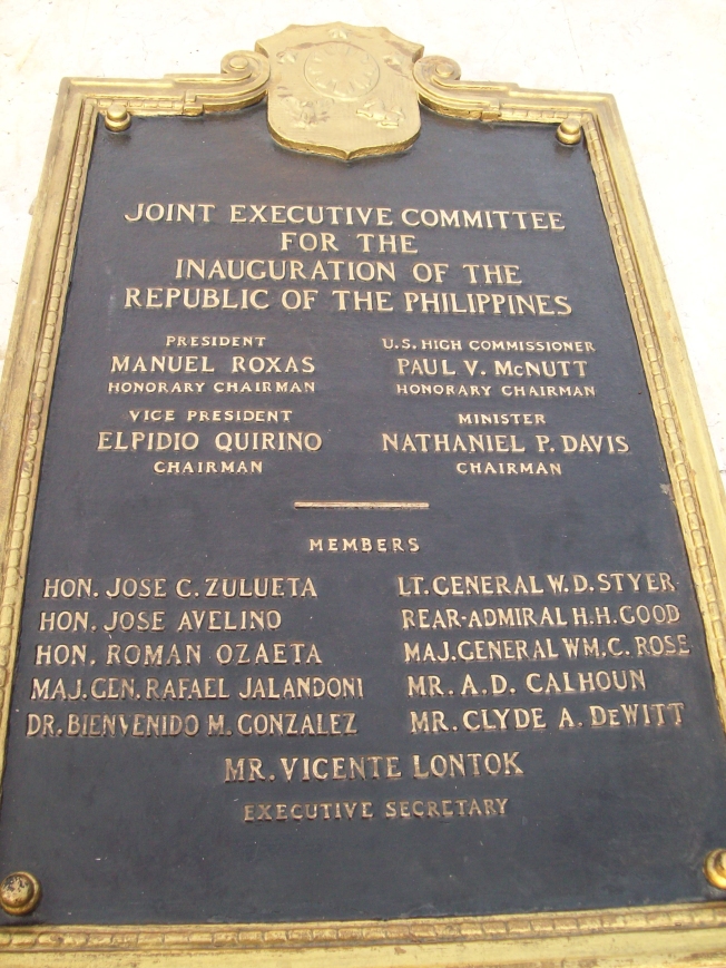 Joint Executive Committee plaque